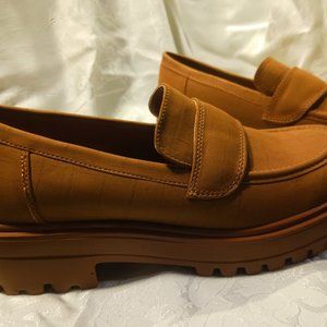 A.N.A. Cognac Color Lita Style Slip-on loafers Memory Foam Inner Sole 8